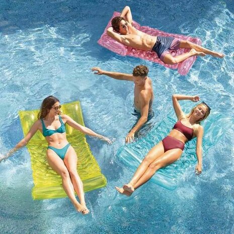 Opblaasbaar matras Intex 89 x 173 cm Transparant 4