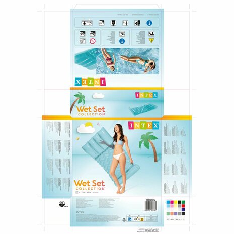 Opblaasbaar matras Intex 89 x 173 cm Transparant 7
