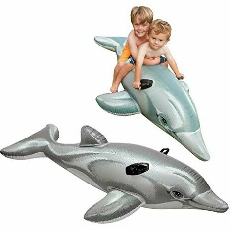Opblaasbaar zwembadfiguur Intex Lil&apos; Dolphin Ride-On 2