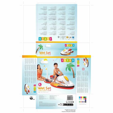 Opblaasbaar zwembadfiguur Intex Wave RIder Motorfiets 117 x 58 x 77 cm (6 Stuks) 6
