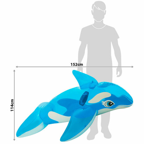 Opblaasbaar zwembadfiguur Intex Walvis 152 x 114 cm (6 Stuks) 6