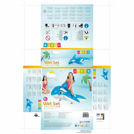 Opblaasbaar zwembadfiguur Intex Walvis 152 x 114 cm (6 Stuks) 7