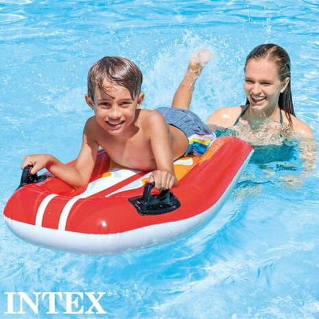 Opblaasbaar zwembadfiguur Intex Joy Rider 62 x 112 cm Surfplank (12 Stuks) 4