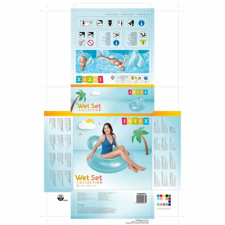 Opblaasbare Zwembadstoel Intex Cirkelvormig 137 x 122 cm 7