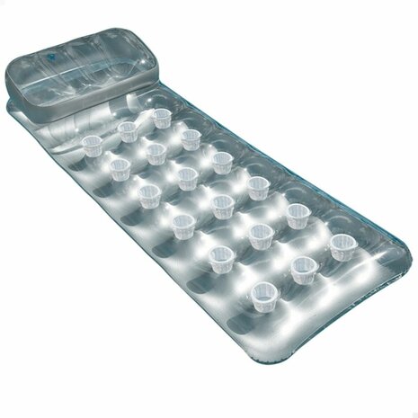 Opblaasbaar matras Intex 18 Glazen Zilverkleurig 188 x 30 x 71 cm (6 Stuks) 2