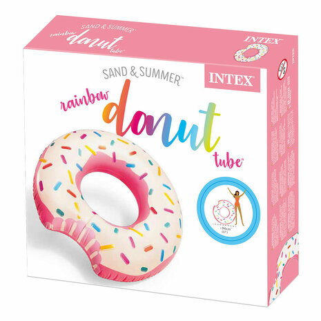 Opblaasbare band Intex Donut Roze 107 x 99 x 23 cm (12 Stuks) 5
