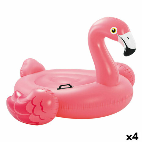 Opblaasbare Flamingo Intex Roze 14,7 x 9,4 x 14 cm (4 Stuks) 1