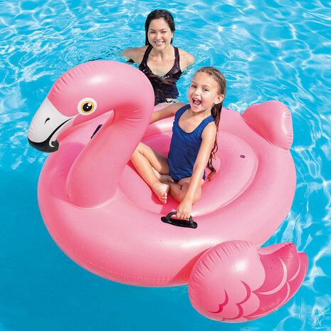 Opblaasbare Flamingo Intex Roze 14,7 x 9,4 x 14 cm (4 Stuks) 3