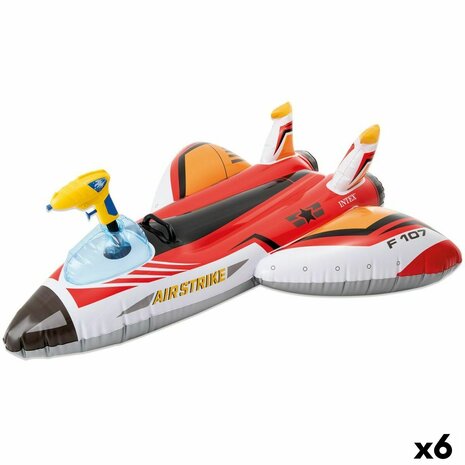 Opblaasbaar matras Intex Waterpistool Vliegtuig 117 x 117 cm (6 Stuks) 1