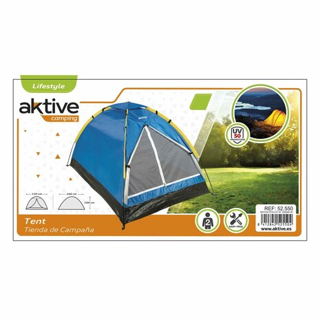 Kampeertent Aktive 2 personen 120 x 100 x 200 cm (6 Stuks) 7