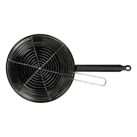 Koekenpan met mandje Vaello Zwart Geëmailleerd Staal (Ø 28 cm) 2