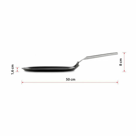 Crêpekoekenpan Valira 4656/25 Ø 28 cm Zwart Aluminium 4