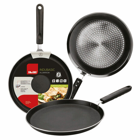 Crêpekoekenpan Ibili Aluminium Ø 26 cm 26 cm Zwart 1