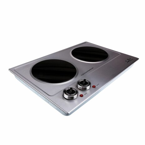 Vitrokeramische kookplaat JATA V532 2400W Zilverkleurig Staal 2400 W 2