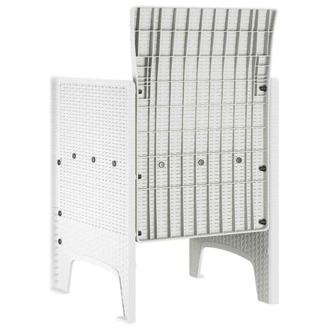 Tuinstoel 2 pcs Wit 53 x 49 x 85 cm PP 5