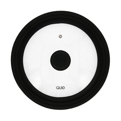 Pannedeksel Quid Ebano Zwart Glas Ø 28 cm 1