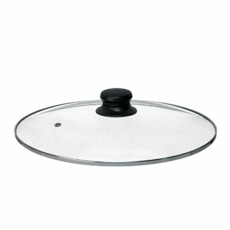 Pannedeksel Kinvara CN-SW1304-30CM CN-SW1304-30CM Transparant Zilverkleurig Zilver Metaal Glas Roestvrij staal Kristal Staal 30