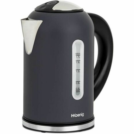 Waterkoker H.Koenig BOE52 2200 W Zwart Roestvrij staal 2200 W 1,7 L 1,7 L 1