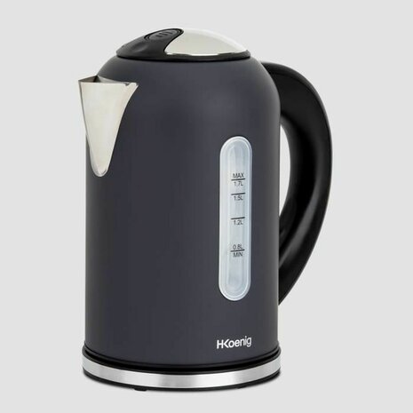 Waterkoker H.Koenig BOE52 2200 W Zwart Roestvrij staal 2200 W 1,7 L 1,7 L 5