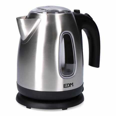 Waterkoker EDM 07656 Kettle Zwart Roestvrij staal 2200 W 1,7 L 2