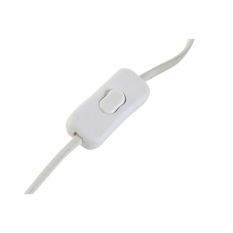 Bureaulamp Home ESPRIT Wit Natuurlijk Terra cotta Metaal Bamboe 50 W 220 V 22 x 22 x 33 cm (2 Stuks) 4