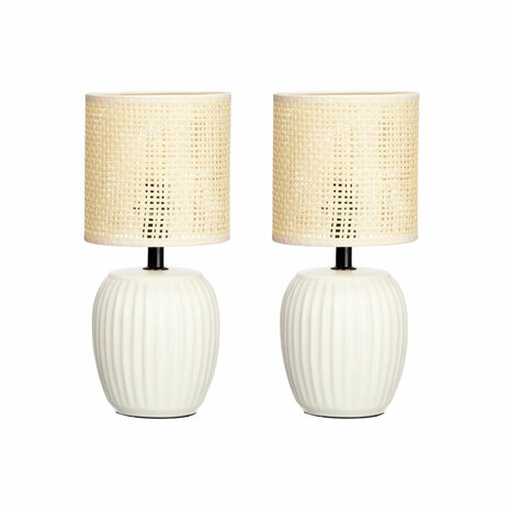 Bureaulamp Gift Decor 10953 Wit 60 W 2 Stuks 1