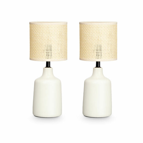 Bureaulamp Gift Decor 10952 Wit 60 W 2 Stuks 1