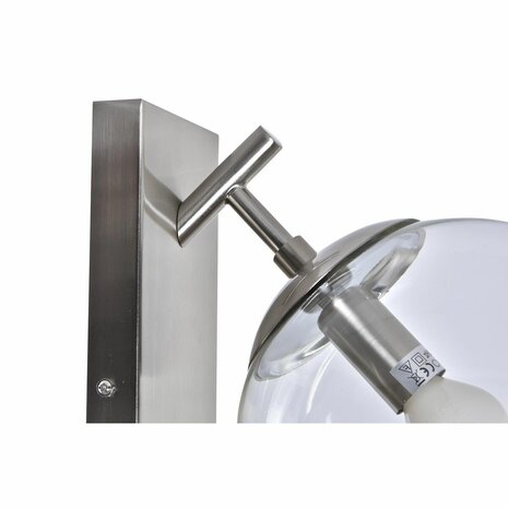 Muurlamp DKD Home Decor 20 x 25 x 27 cm Kristal Zilverkleurig Metaal 220 V 25 W Modern 2