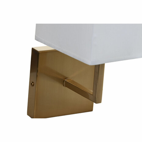 Wandlamp DKD Home Decor Wit Zwart Gouden 50 W 220 V 15 x 19 x 27 cm 15 x 19 x 30 cm (2 Stuks) 2