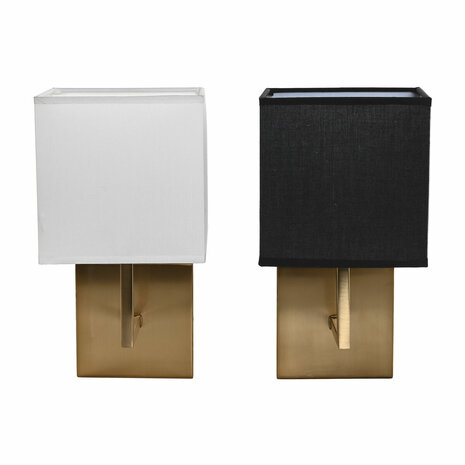 Wandlamp DKD Home Decor Wit Zwart Gouden 50 W 220 V 15 x 19 x 27 cm 15 x 19 x 30 cm (2 Stuks) 5