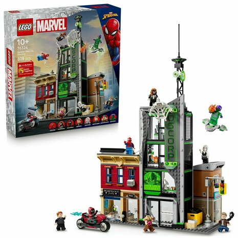 Bouwspel Lego 76324 Spider-Man VS Oscorp 808 Onderdelen 2