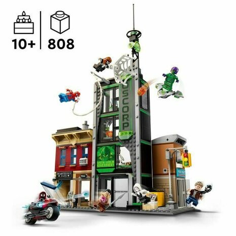 Bouwspel Lego 76324 Spider-Man VS Oscorp 808 Onderdelen 5