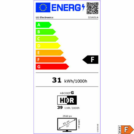 Gaming monitor LG 32U631A-B Quad HD 32" 9