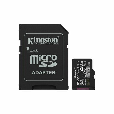 Micro SD kaart met adapter Kingston SDCS3/256GB 256 GB 5