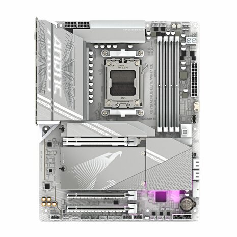 Moederbord Gigabyte X870 AORUS ELITE WF7 ICE AMD X870 AMD AM5 3