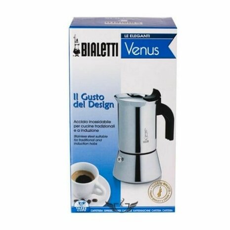 Percolator Bialetti NEW VENUS Zilverkleurig Hout Roestvrij staal 2