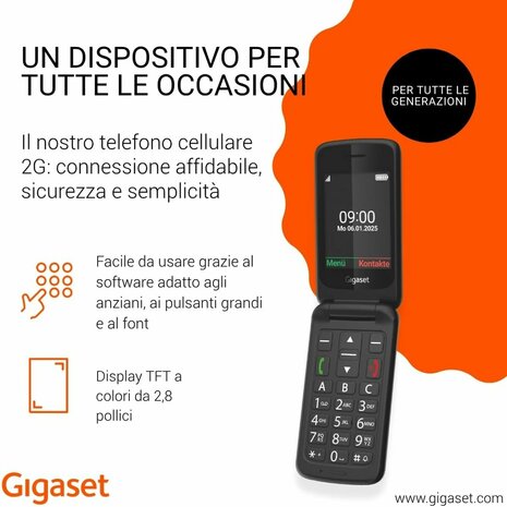 Smartphone Gigaset S30853-H1231-R101 2,8" Zwart 5