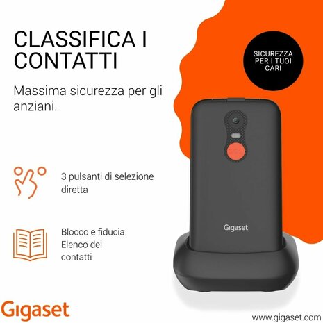 Smartphone Gigaset S30853-H1231-R101 2,8" Zwart 7