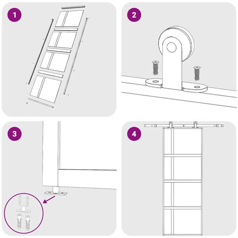 Schuifdeur 76x205 cm helder ESG-glas en aluminium goudkleurig 8