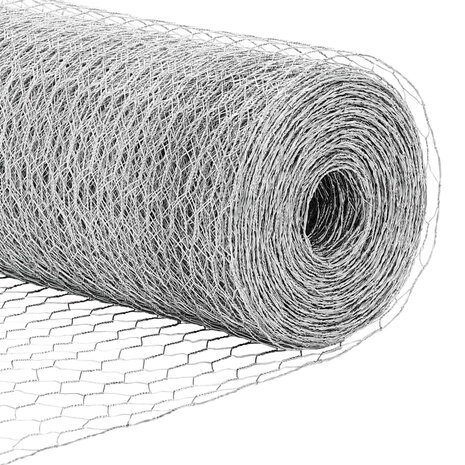 Zeskantig hekwerk Zilver 1 x 10 m Gegalvaniseerd staal 8