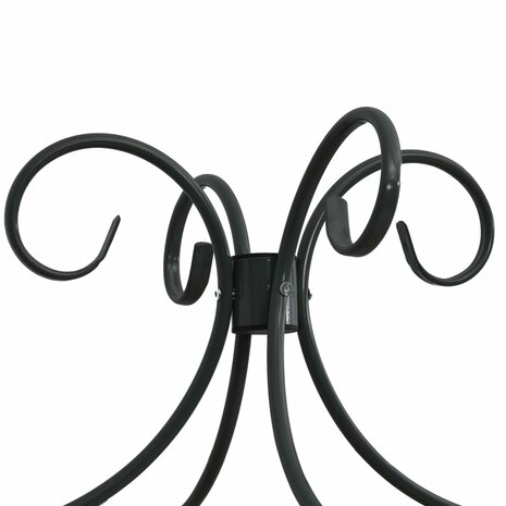 Hemelbedframe metaal zwart 140x200 cm 5