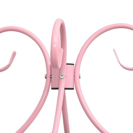 Hemelbedframe metaal roze 120x200 cm 5