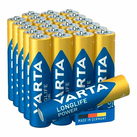Batterijen Varta longlife power aaa - lr03 1,5 V AAA LR03 (24 Onderdelen) (24 Stuks) 1