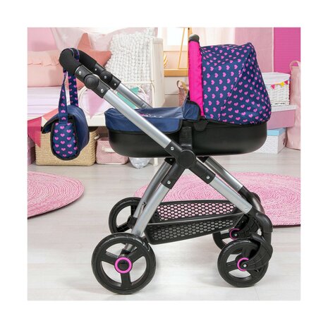 Poppenwagen Reig Stule Pram Marineblauw 63 cm 6