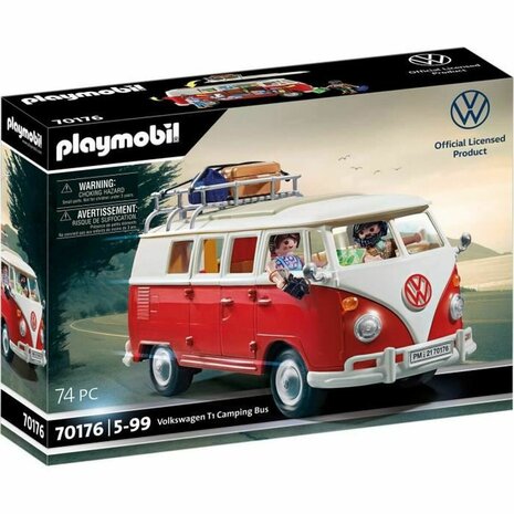 Voertuig Speelset Playmobil 70176 Volkswagen T1 Bus Rood 1