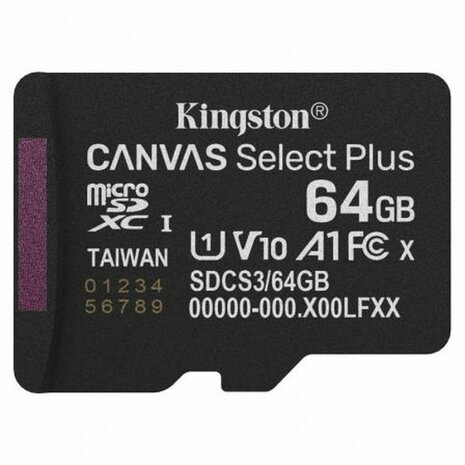 Micro SD kaart met adapter Kingston SDCS3/64GBSP 64 GB 2