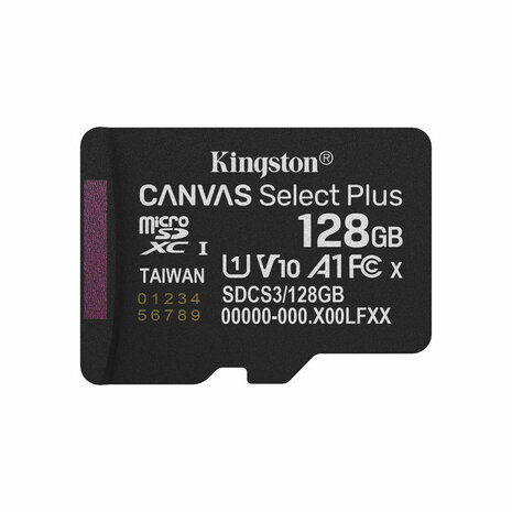 Micro SD kaart met adapter Kingston SDCS3/128GBSP 128 GB 1