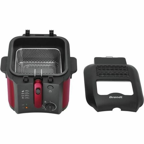 Frituurpan Brandt FRI25R Zwart Rood 1 kg 2,5 L 1