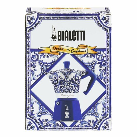 Percolator Bialetti MOKA D&G Blauw Aluminium 6 Kopjes 3