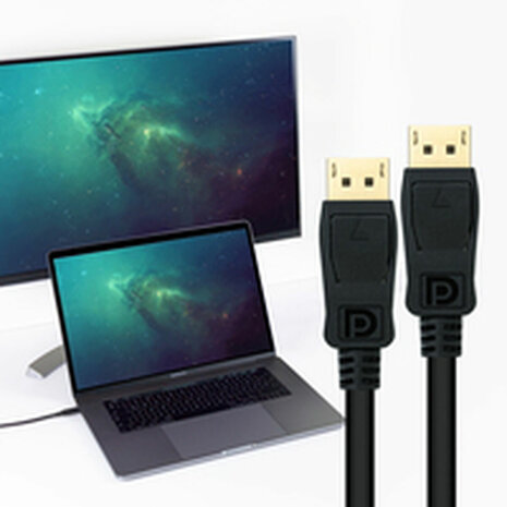 DisplayPort kabel NANOCABLE 10.15.2600 Zwart 50 cm 2